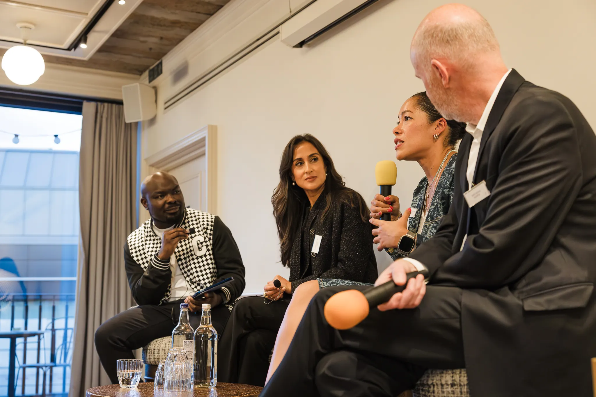 Sope Agbelusi hosting a fireside chat